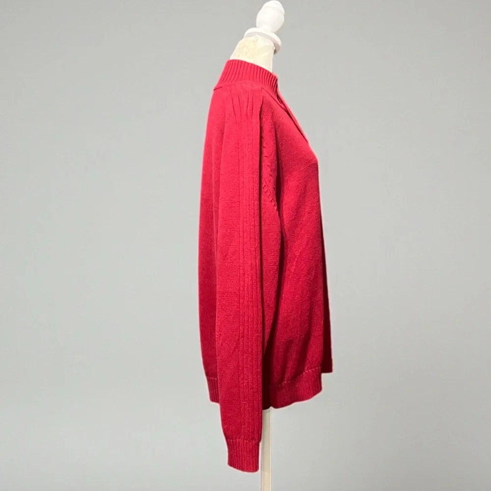 Oscar De La Renta Men’s 1/4 Snap Sweater Size Large